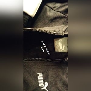 Black Puma jumper onesie 0 to 3 months